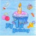 Салфетки бумажные 1st birthday. Салфетки бумажные 1st birthday.