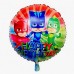Фольгированный шарик -  Герои в масках (pj masks), круглый, 45см